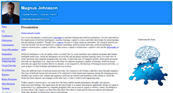 Desktop Screenshot of magnusjohnsson.se